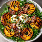 Ensalada de Durazno Asado y Burrata