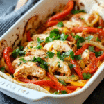 Fácil Pollo Horno Fajitas
