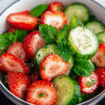 Fresca Ensalada Fresa Pepino