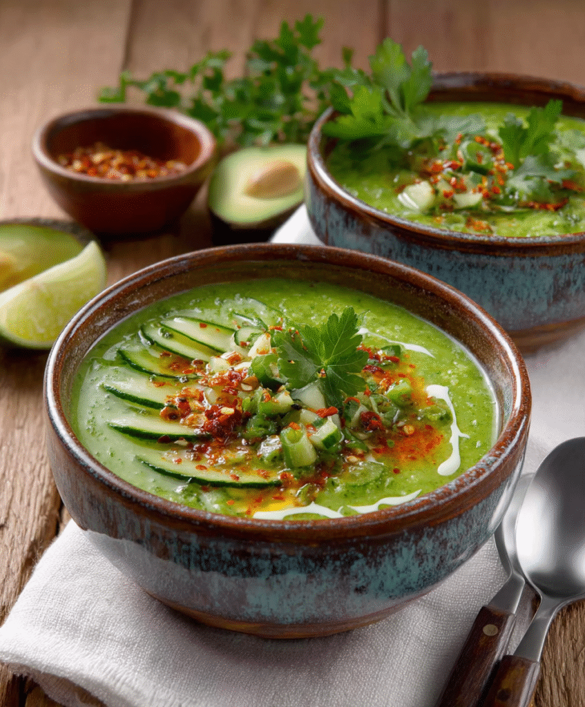 Gazpacho de Pepino con Toque Picante