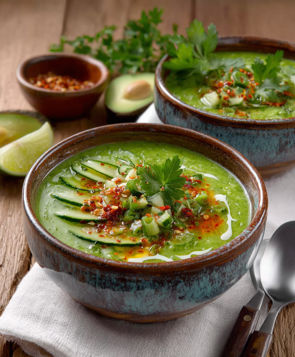 Gazpacho de Pepino con Toque Picante