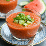 Gazpacho de Sandía y Pepino con Hierbas