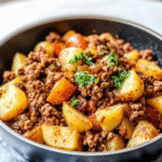 Ground Turkey con Papas