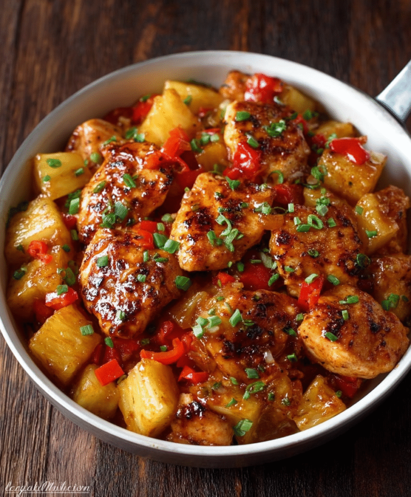 Hawaiana Pollo Piña Fácil