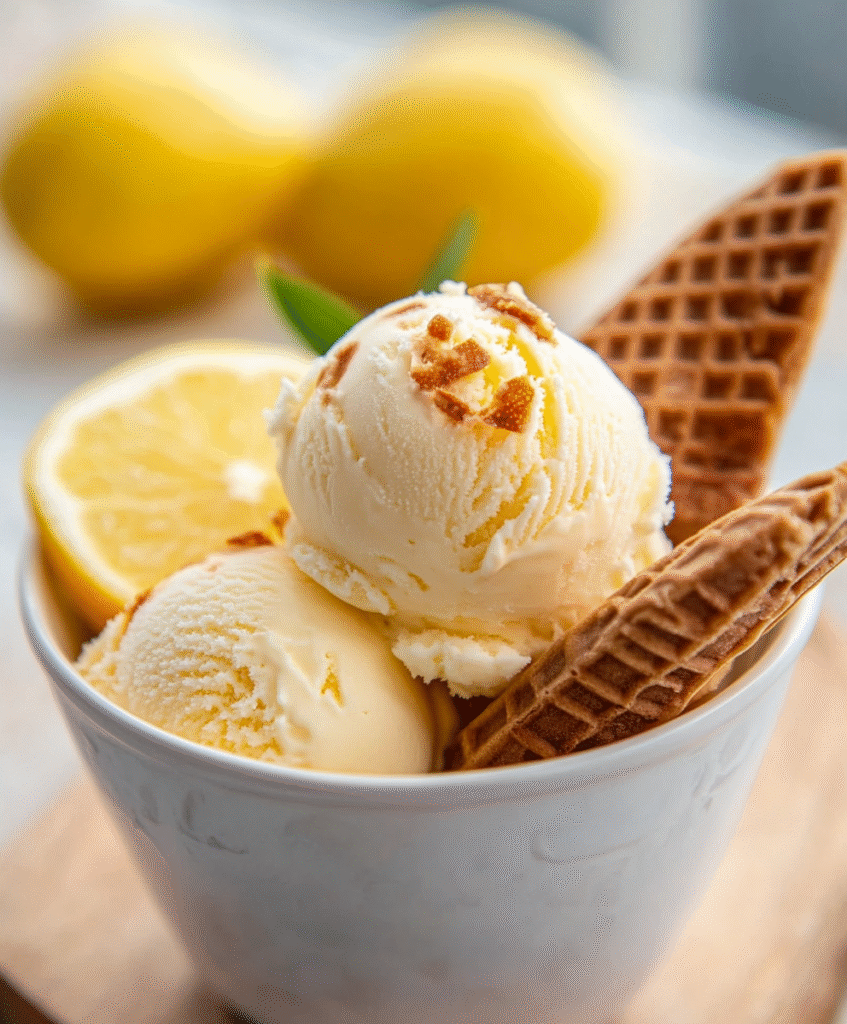 Helado de Limón Cremoso en Casa