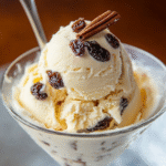 Helado de Ron con Pasas
