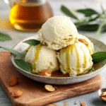 Helado de Turrón con Aceite de Oliva Virgen Extra