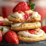 Irresistibles Galletas de Fresa y Queso