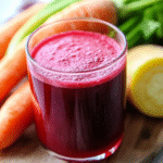 Jugo de remolacha y zanahoria para limpiar el hígado de toxinas