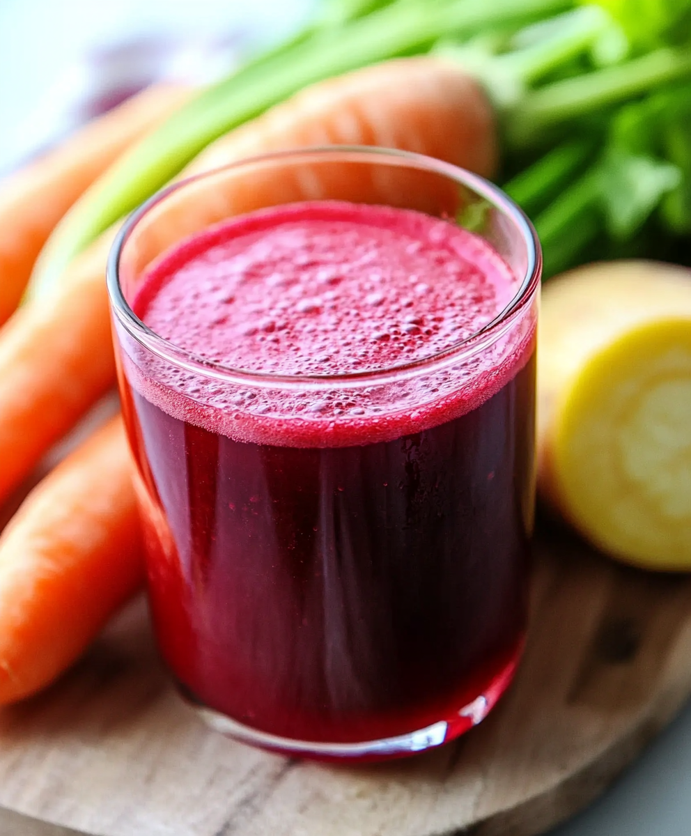 Jugo de remolacha y zanahoria para limpiar el hígado de toxinas