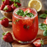 Limonada de Fresa y Albahaca