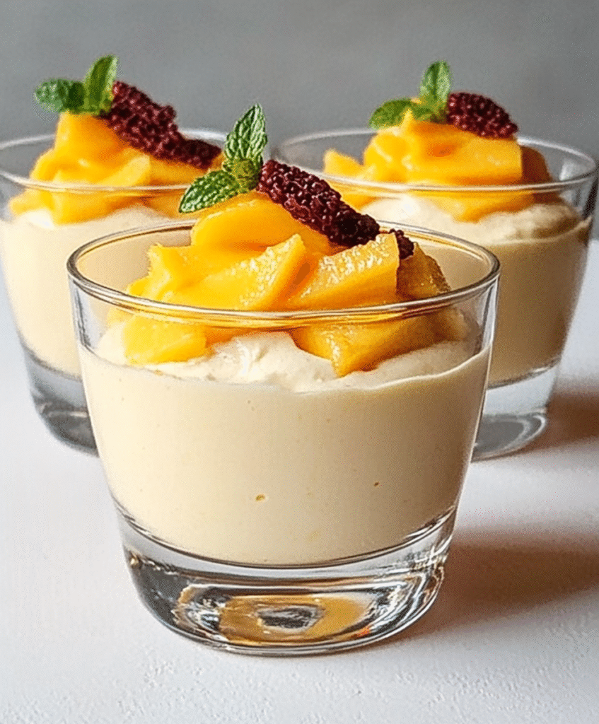 Mousse de Mango en Licuadora