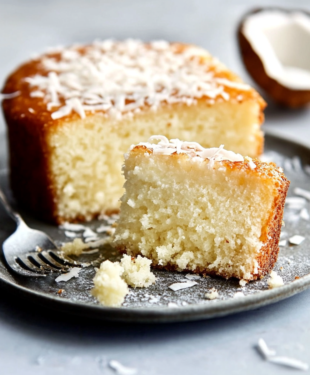 PASTEL CON YUCA Y COCO EN LICUADORA.