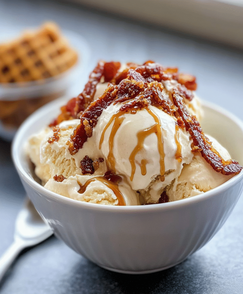 Receta de Helado de Tocino y Arce