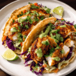 Tacos de Pescado Baja con Col Picante