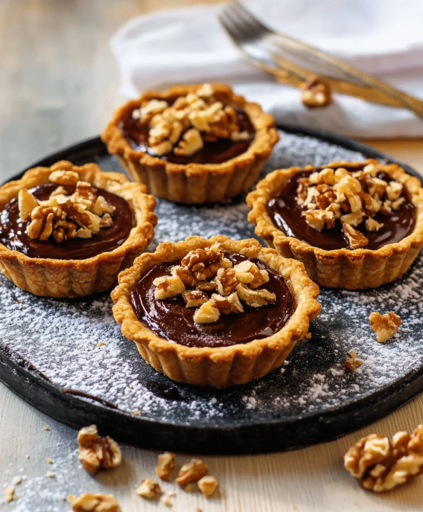Tartaletas de Chocolate y Nuez