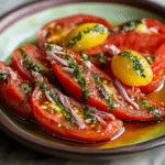 Tomate Raf Asado con Anchoas y Miel de Caña