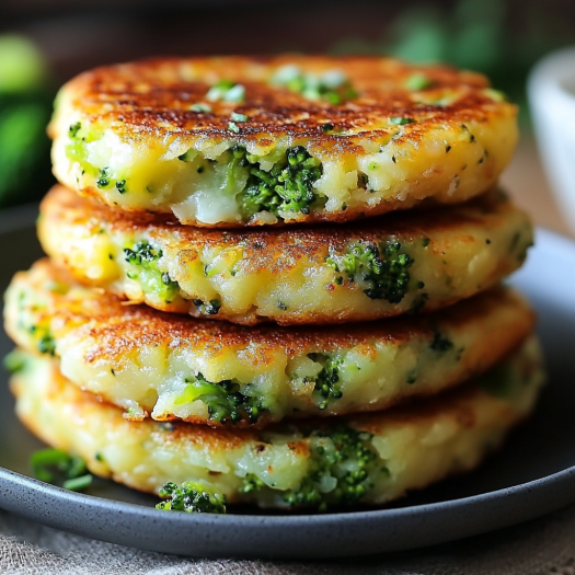 Tortitas de Brócoli y Papa con Queso