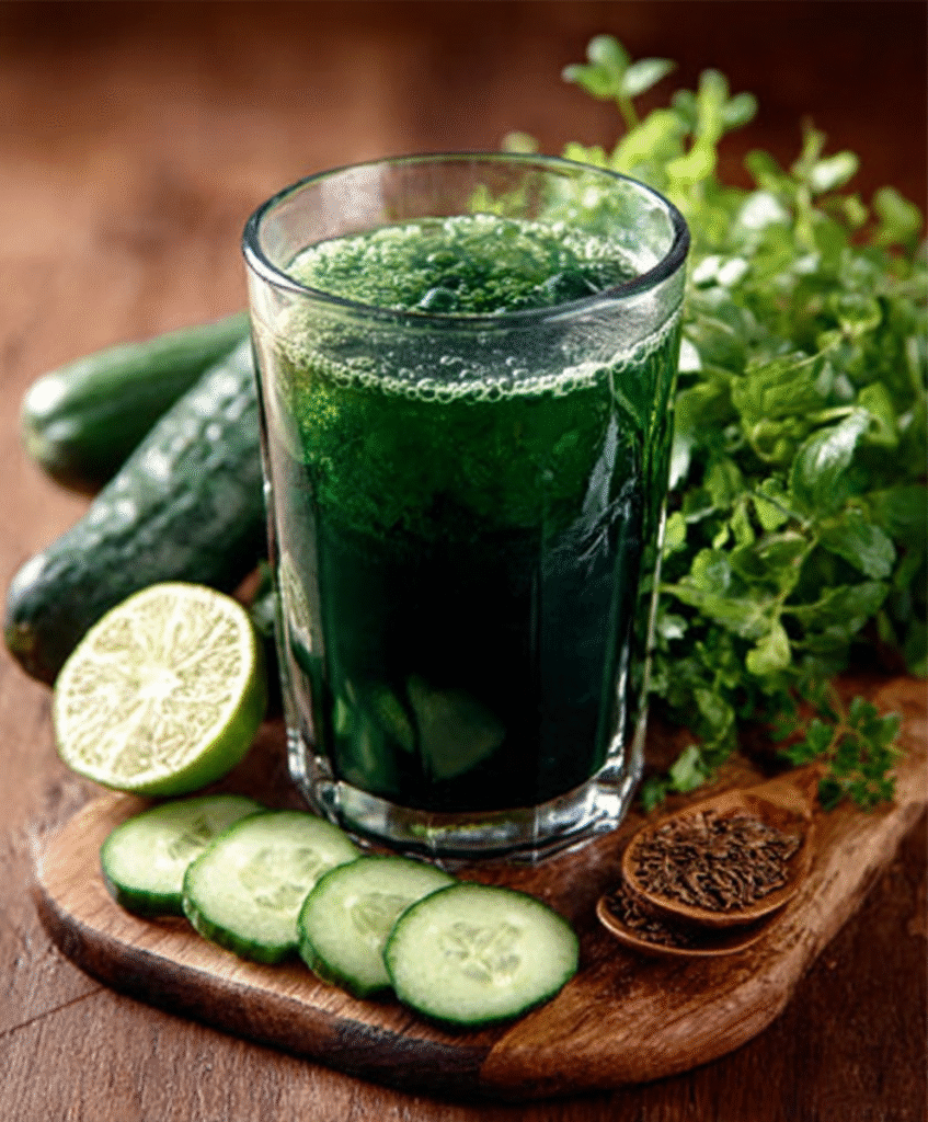 Agua Alcalina de Pepino y Spirulina