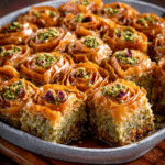 Baklava de pistacho y rosas