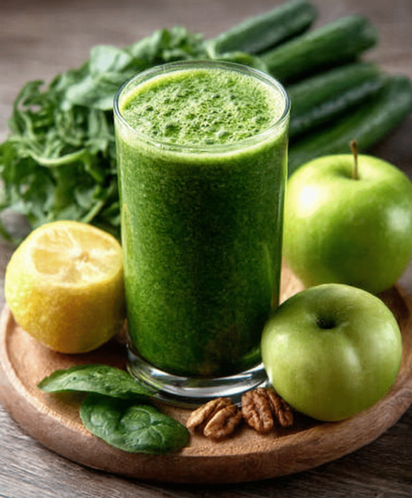 Batido verde detox con manzana