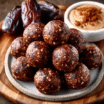 Bolas energéticas de dátiles y cacao