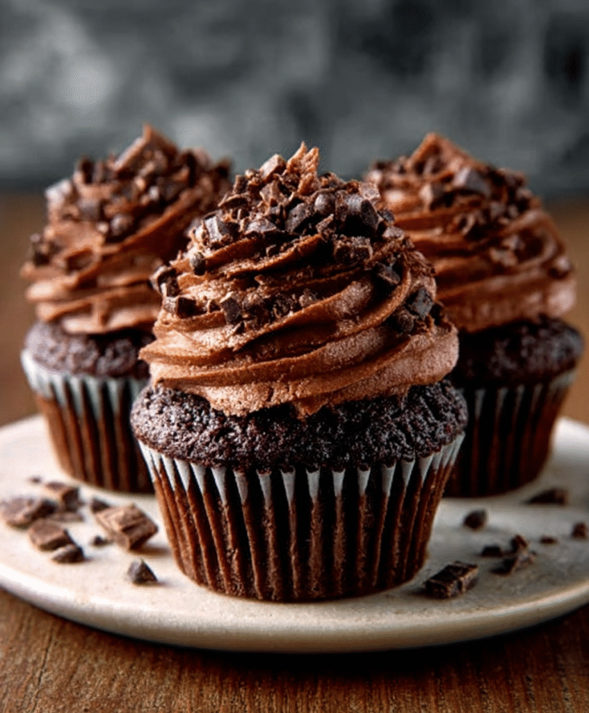 CUPCAKES DE CHOCOLATE CASEROS