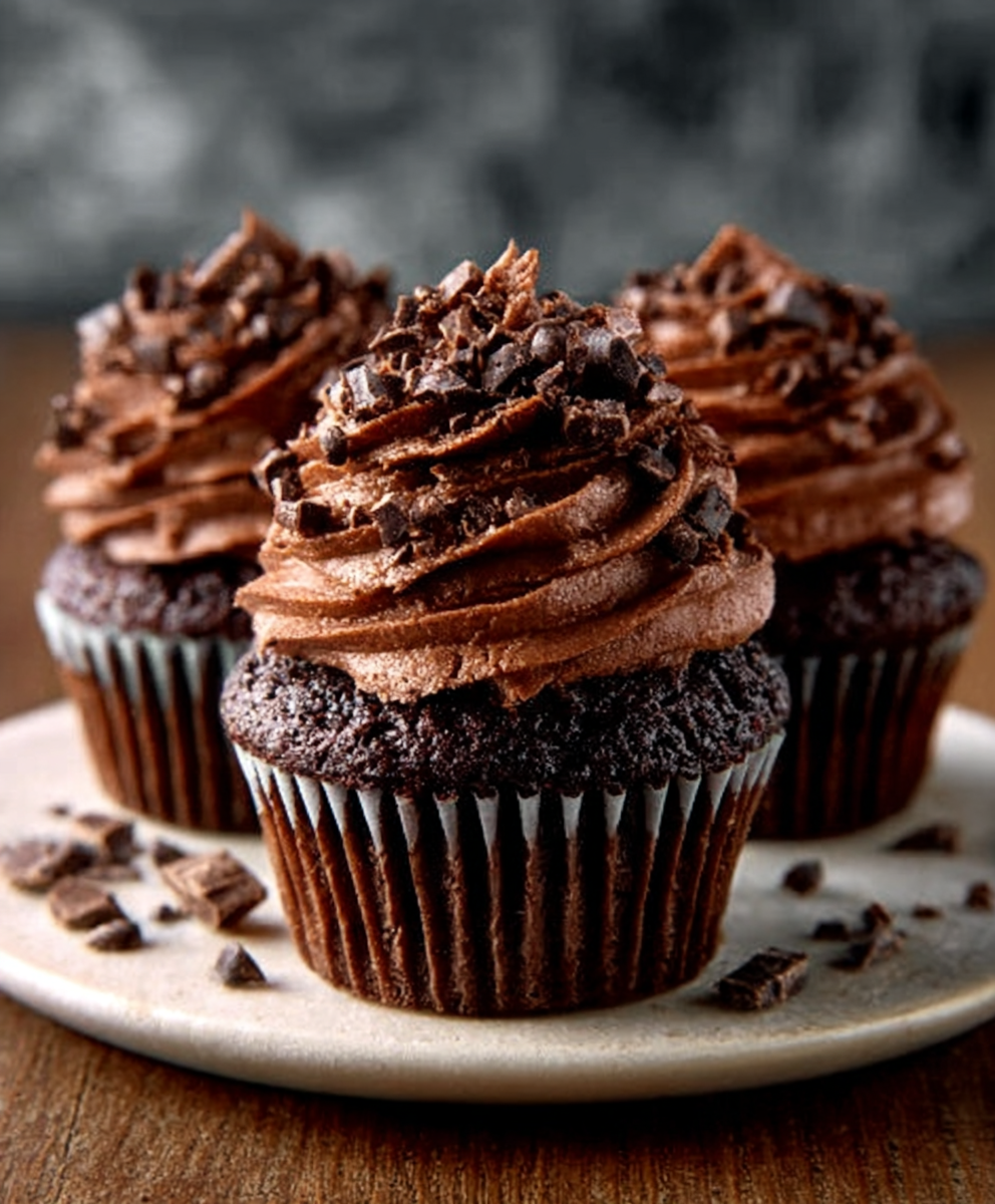 CUPCAKES DE CHOCOLATE CASEROS
