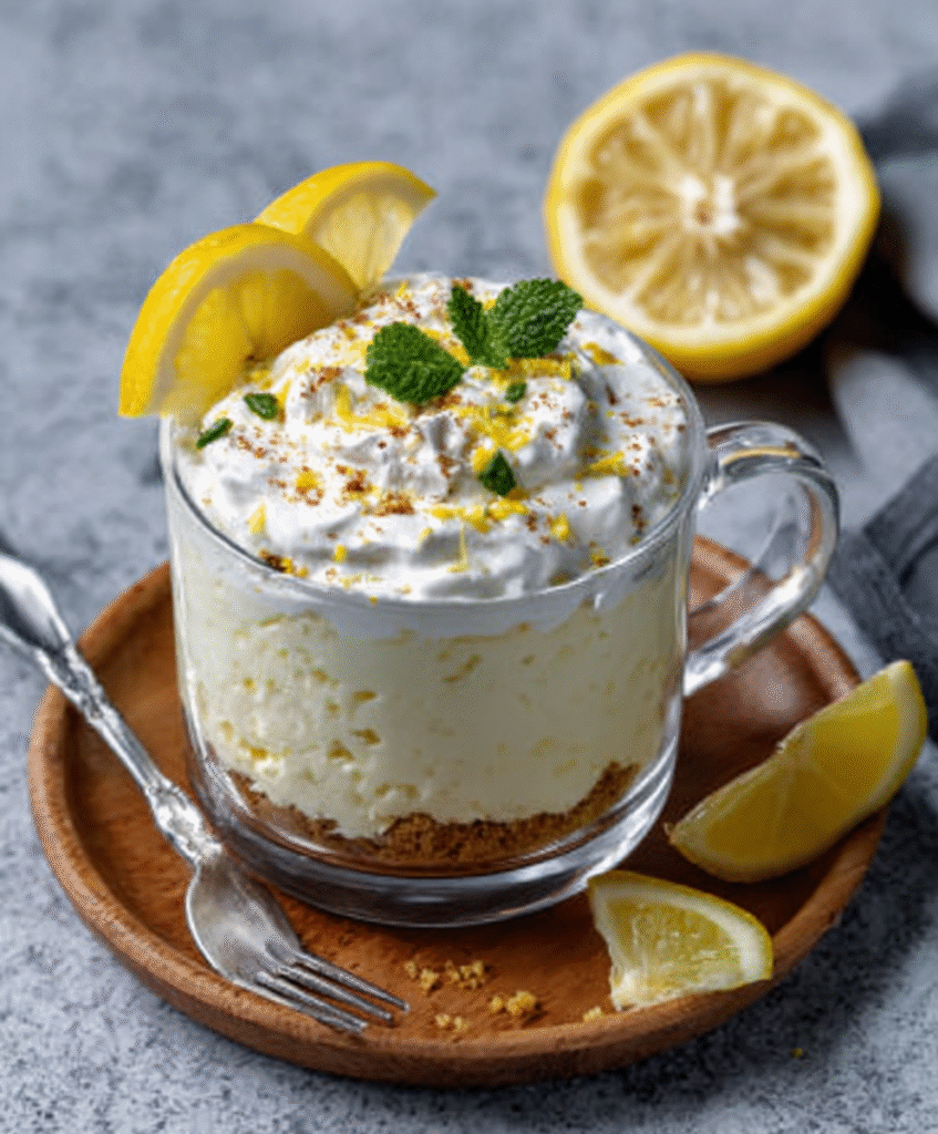 Cheesecake Keto de Limón en Taza