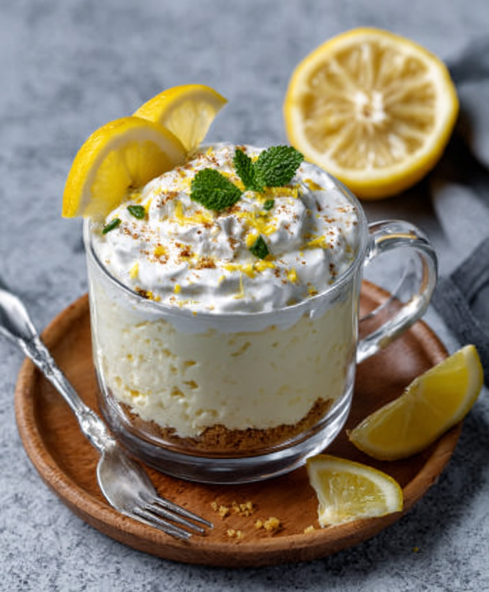 Cheesecake Keto de Limón en Taza