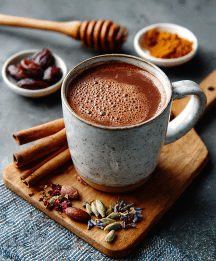 Chocolate caliente adaptogénico
