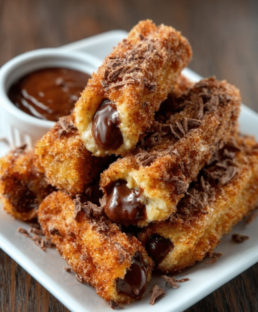 Churros Rellenos de NUTELLA