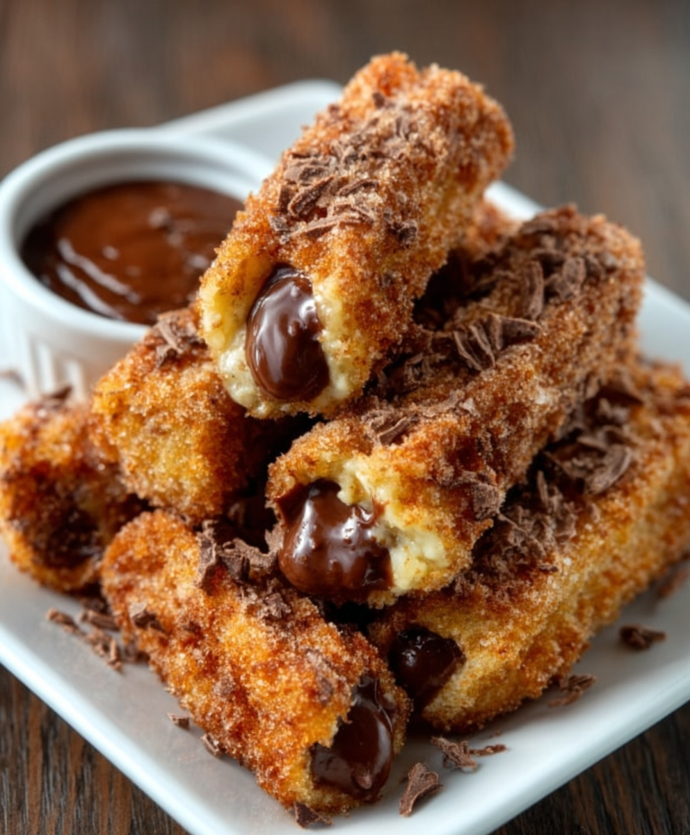 Churros Rellenos de NUTELLA