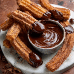 Churros de Proteína con Chocolate Negro