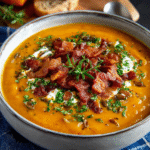 Crema Keto de Calabaza con Panceta