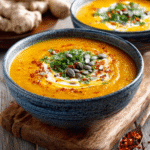 Crema de Calabaza con Jengibre y Coco