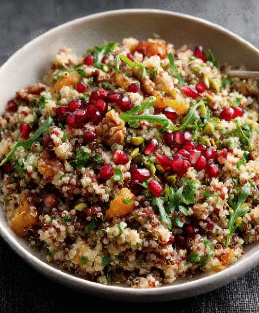 Ensalada de Quinoa, Granada y Pistachos