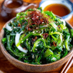 Ensalada de algas con aderezo de miso