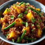 Ensalada de quinoa con mango y jengibre
