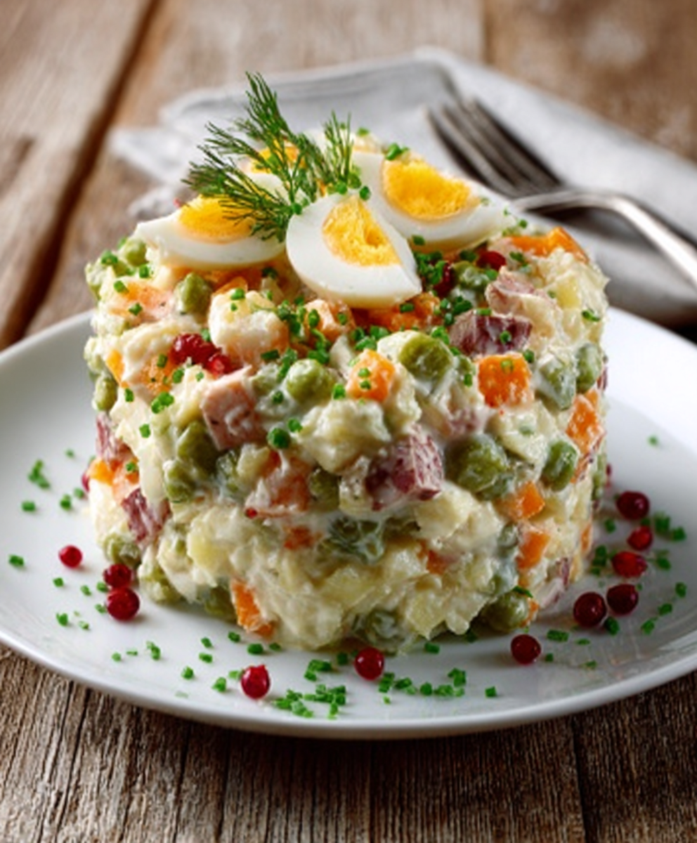 Ensaladilla rusa light con yogur griego
