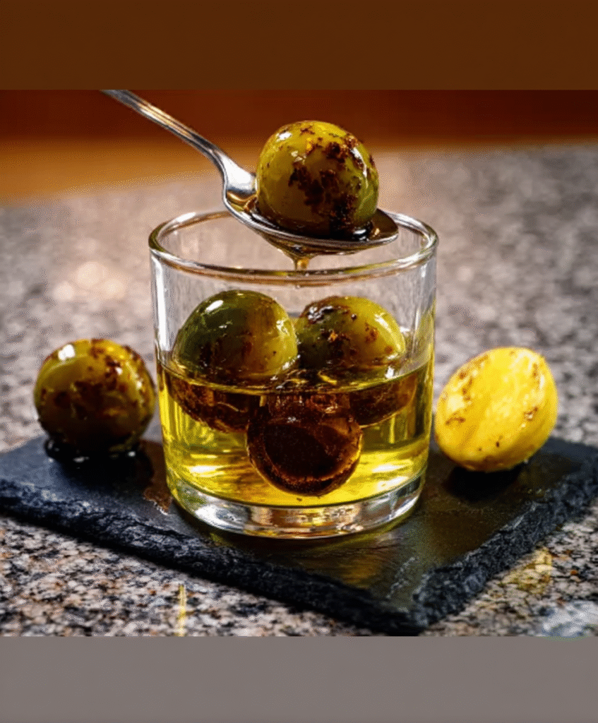Esferas de Aceituna Líquida