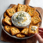 Galletas de Harina de Grillo con Mousse de Queso Azul