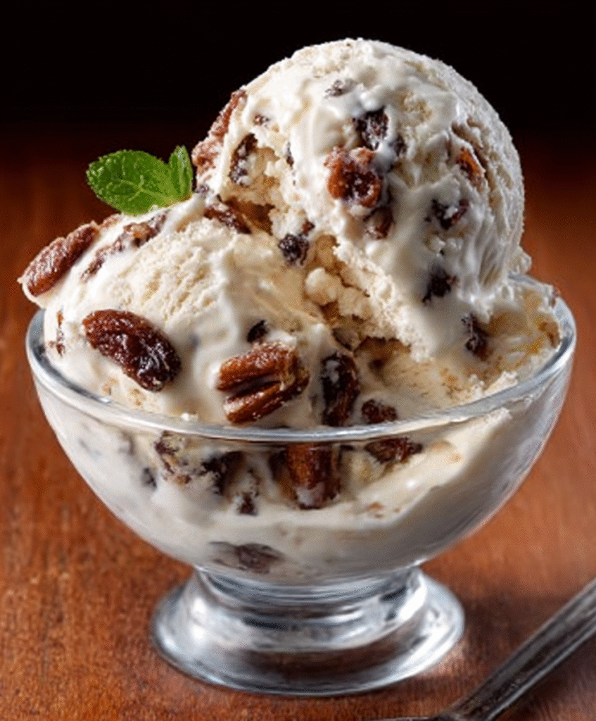 HELADO DR PASAS CON SABOR A RON.
