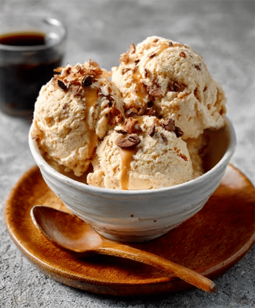 Helado Keto de Café con Leche de Almendras