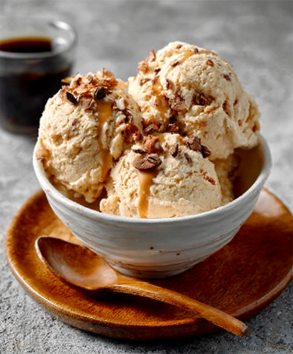 Helado Keto de Café con Leche de Almendras