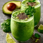 Jugo Verde con Semillas de Aguacate