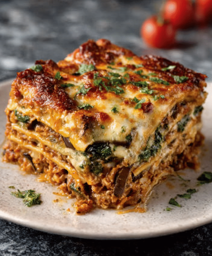 Lasagna fría de berenjenas y pesto