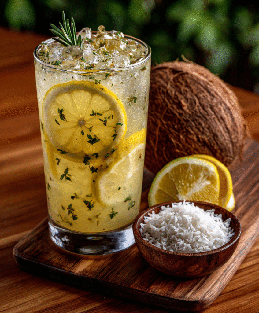 Limonada de Coco Keto con MCT