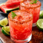 Margarita de sandía con Tajín