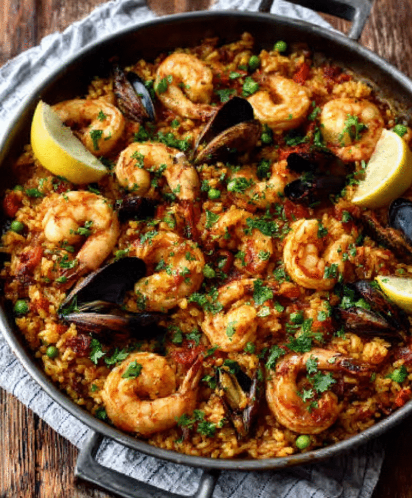 Paella de Marisco FÁCIL en 30 Minutos